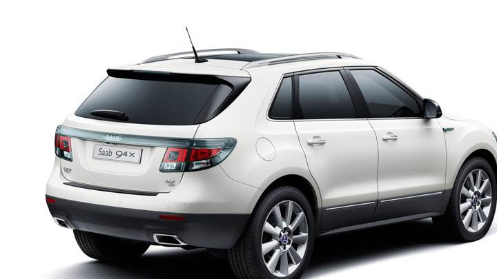 2011 Saab 9-4X Side Back Pose And White Background